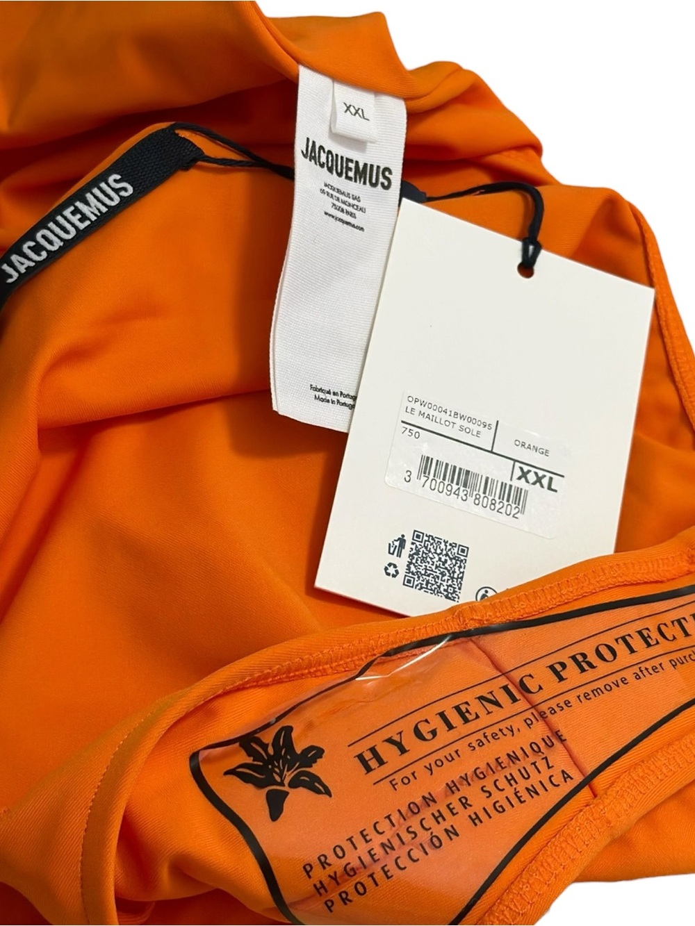 JACQUEMUS The Sole Swimsuit, Orange, XXL - Picture 7 of 7